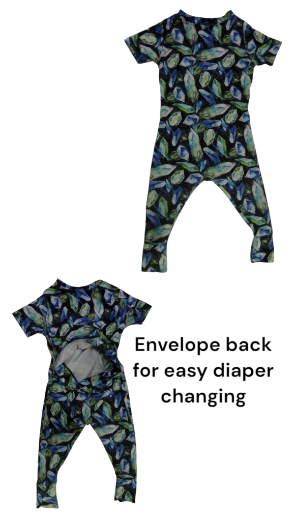 Romper: Green/Blue Gems