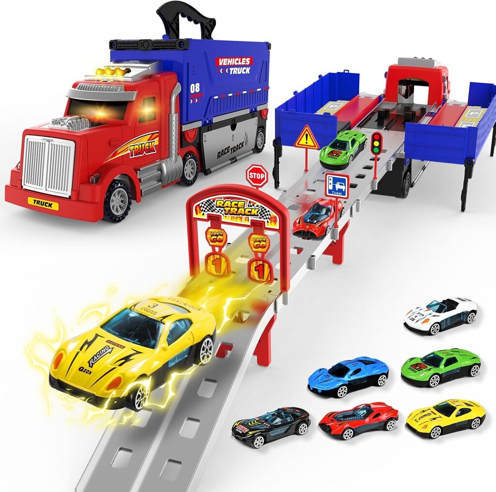 Transport Toy Trucks Set 7 in 1
