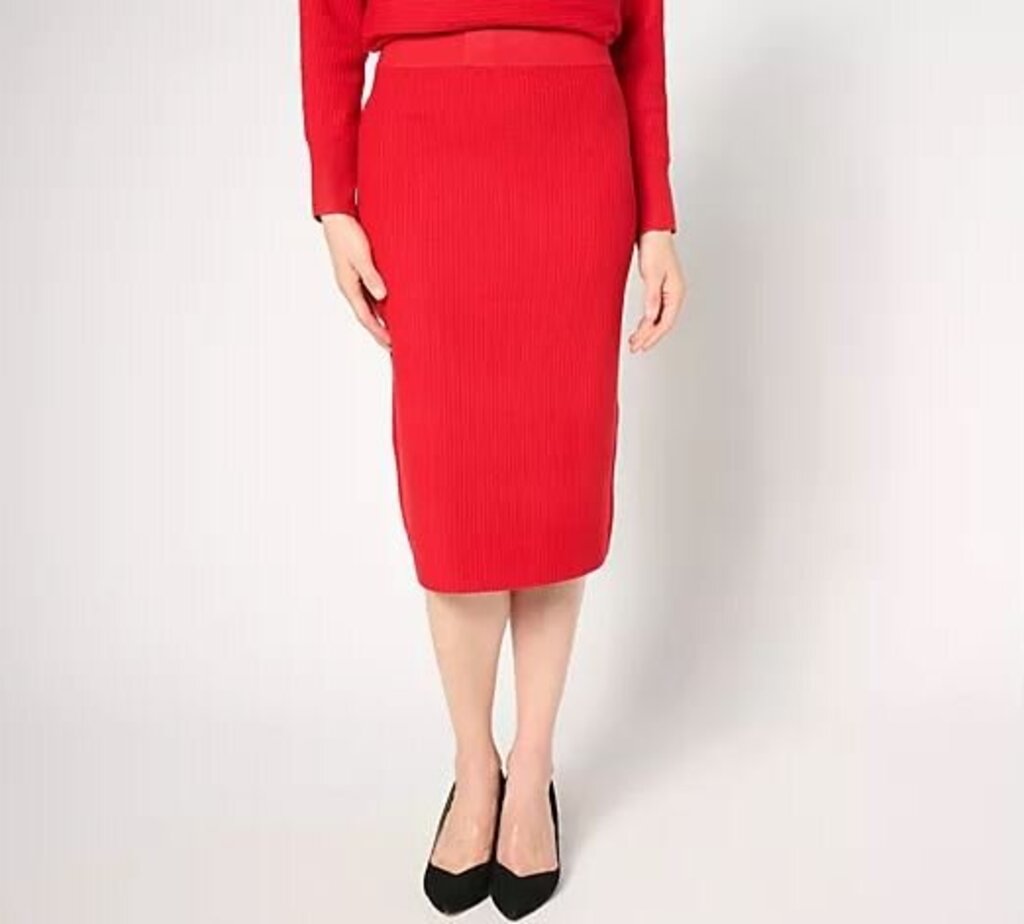 Skirt: Petite Knit Sweater