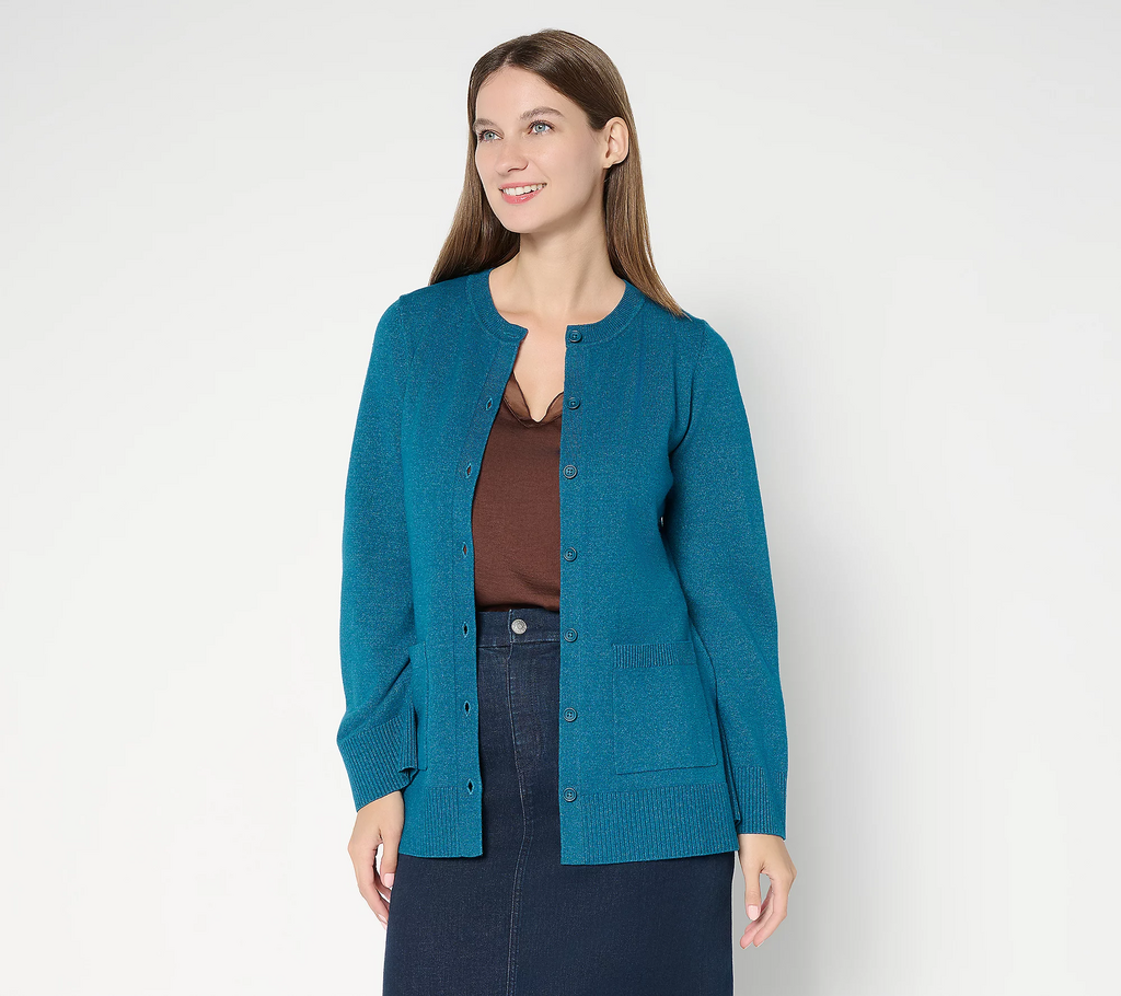 Cardigan: Button Front Long Sleeve NWOT