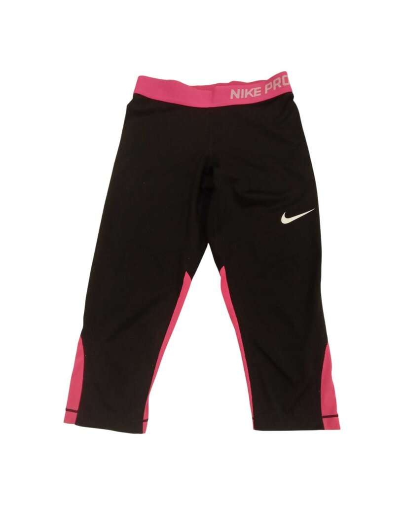 Pants: Athletic Capri Leggings Pink Trim