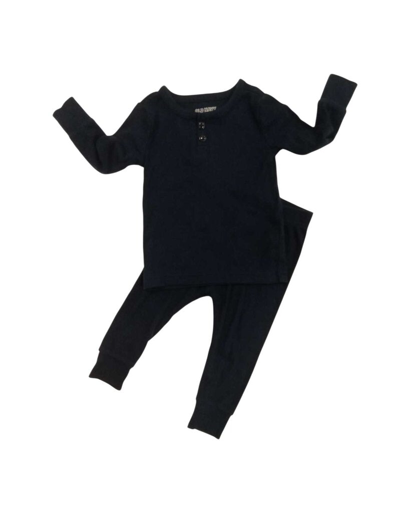 2pc long sleeve shirt & pants, ribbed