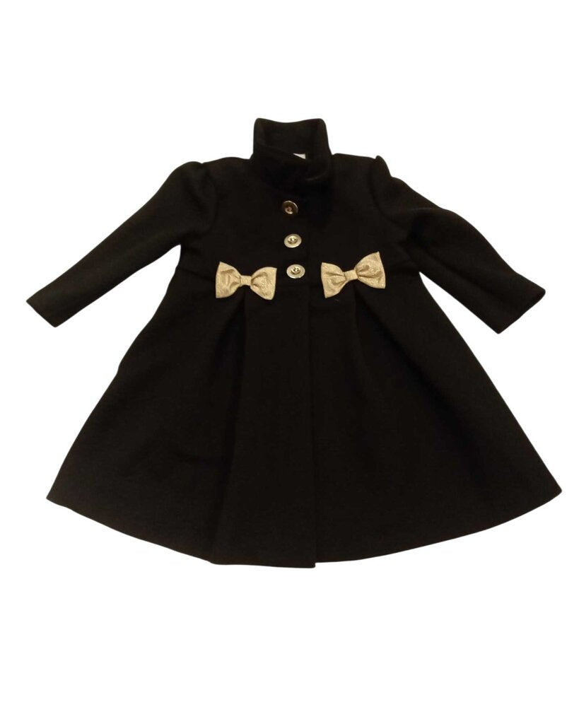 Jacket: Dress coat, gold bow