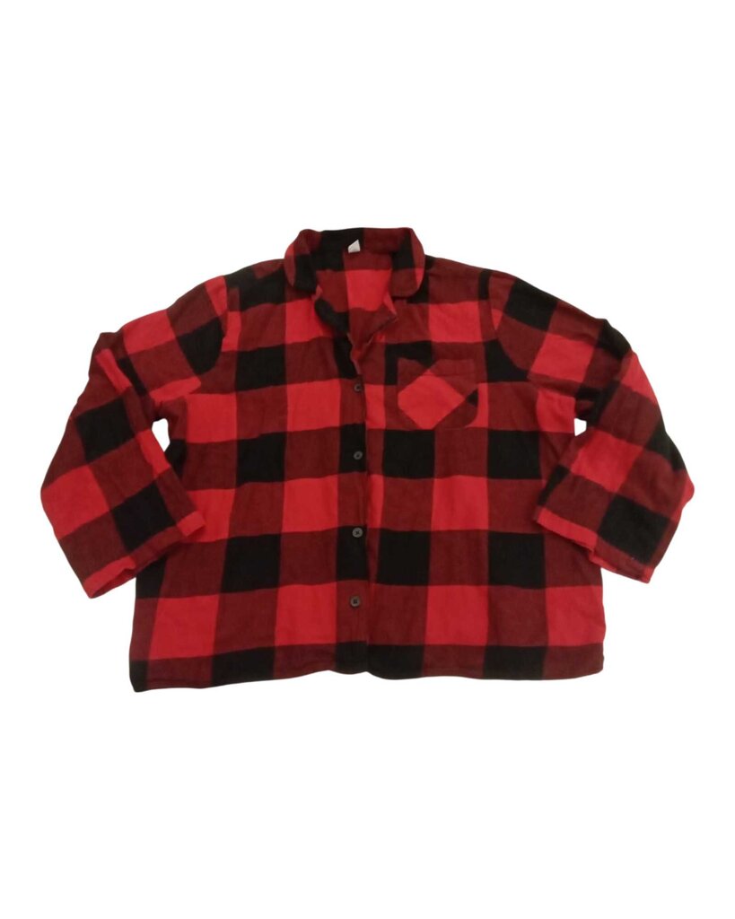 Pajama Shirt: Button Up Plaid Flannel