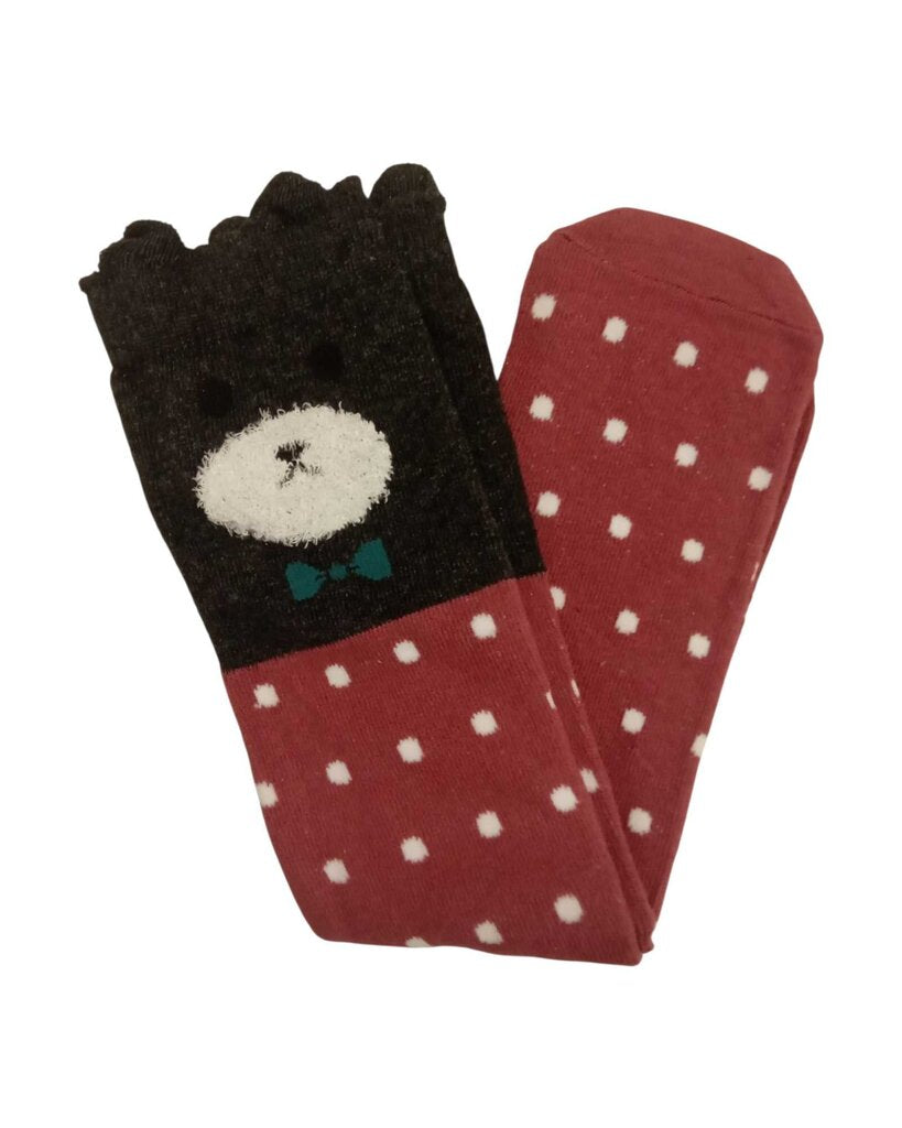 Socks: Bear polka dots