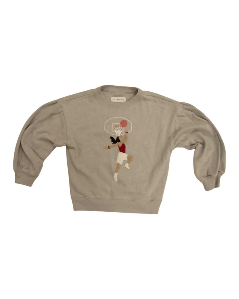 sweater: girl playing basketball