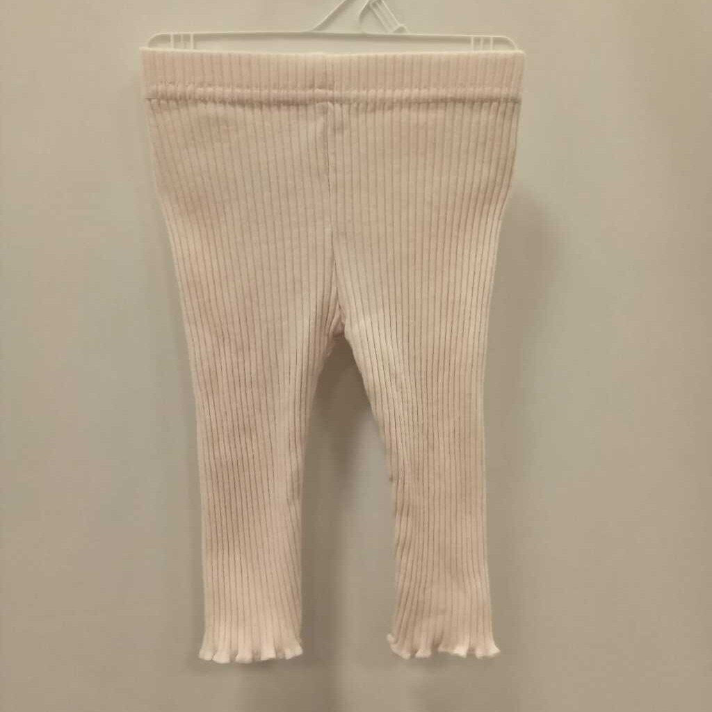 Leggings Ribbed Ruffle Ankles