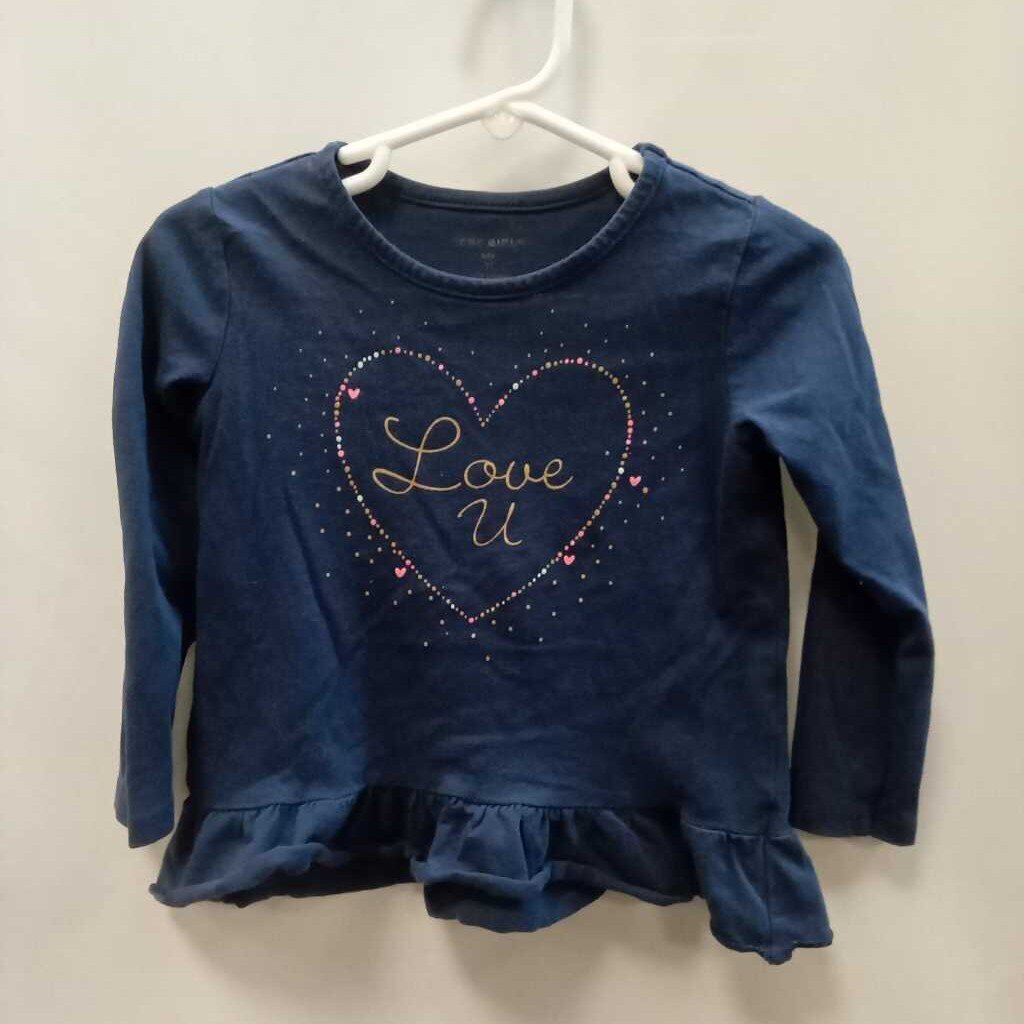 shirt: long sleeve love u ruffle cuff