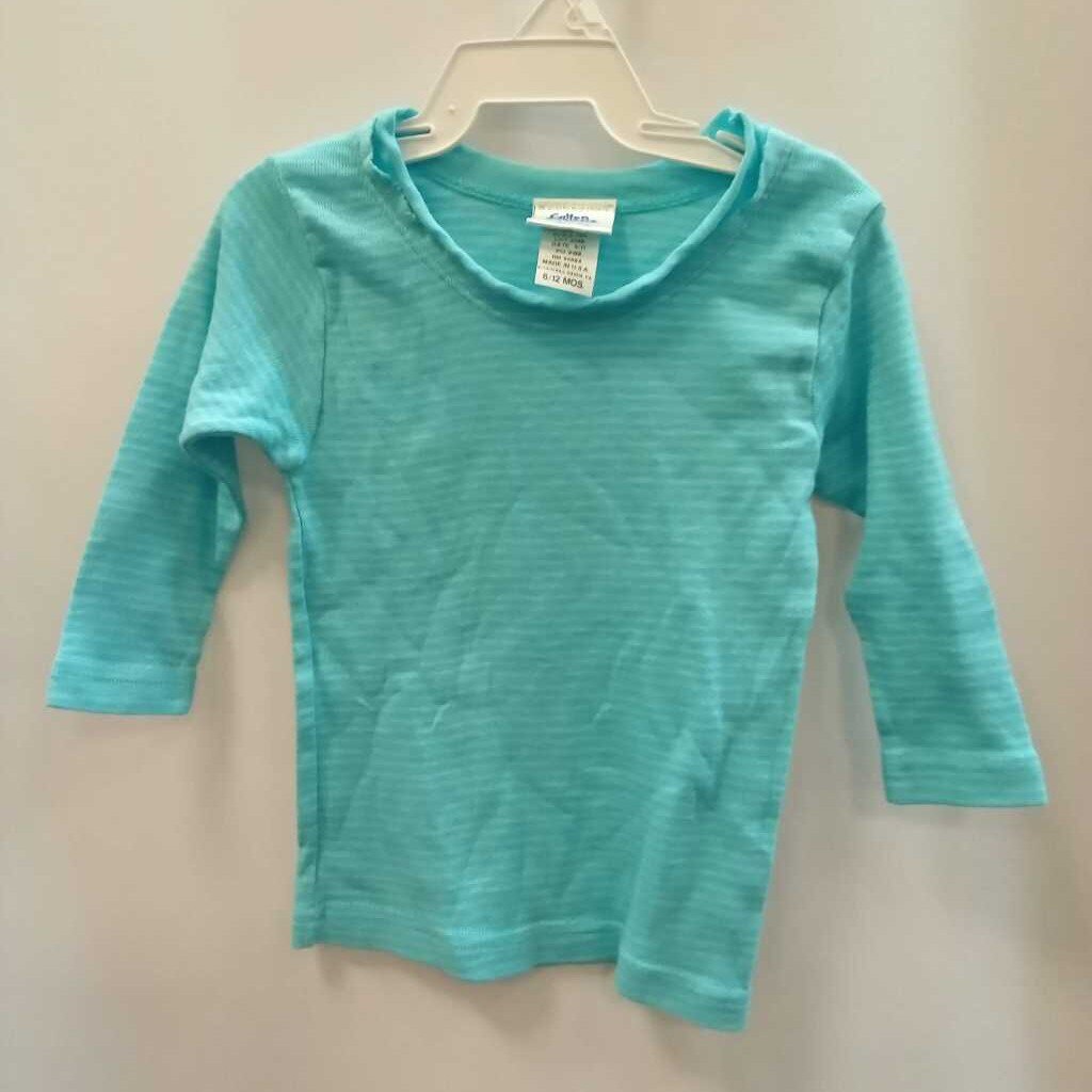 Long Sleeve Shirt: Crew Neck Horizontal Strip