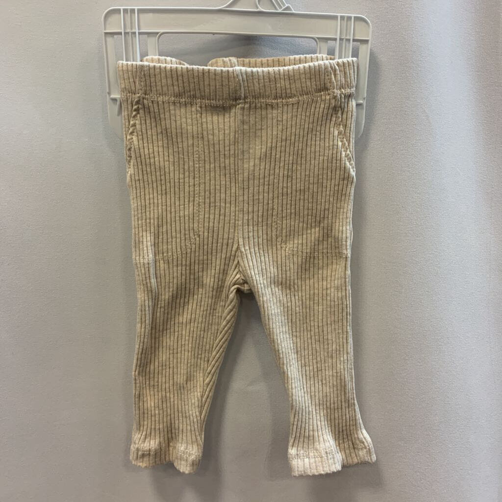 2pc outfit: onesie w/pants striped heathered