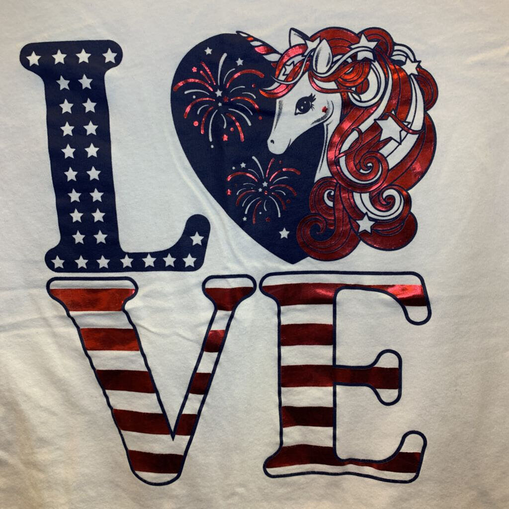 Shirt: patriotic LOVE