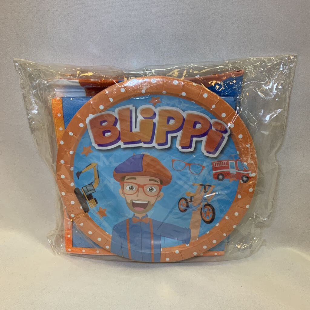 Blippi Birthday Napkins/Plates/Banner/Top