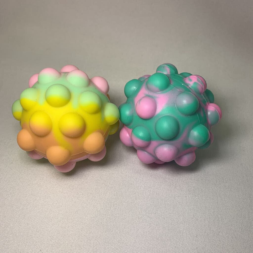 2pk Push & Pop Nobby Ball