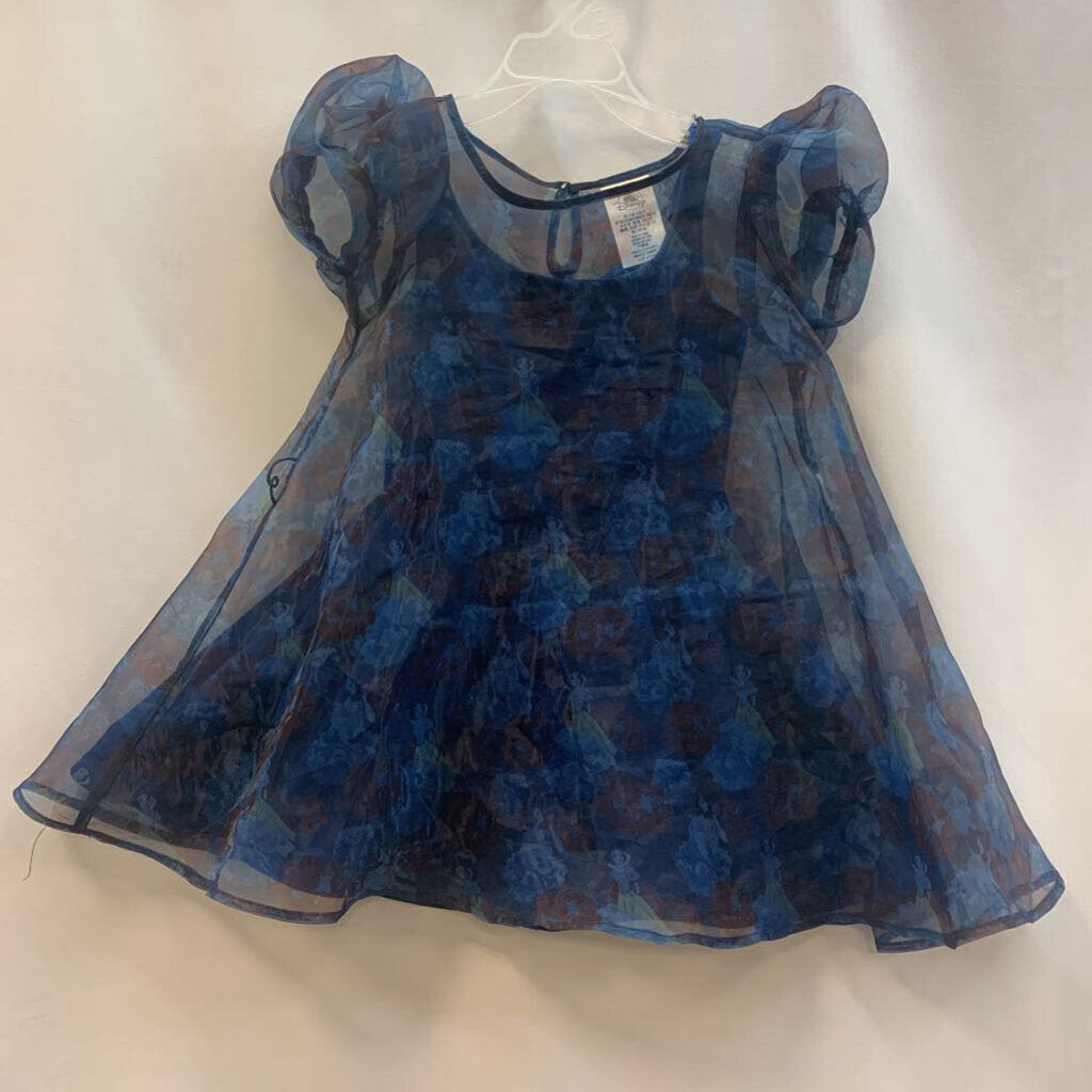 Dress 2pc Snow White Sleeveless Under Chiffon