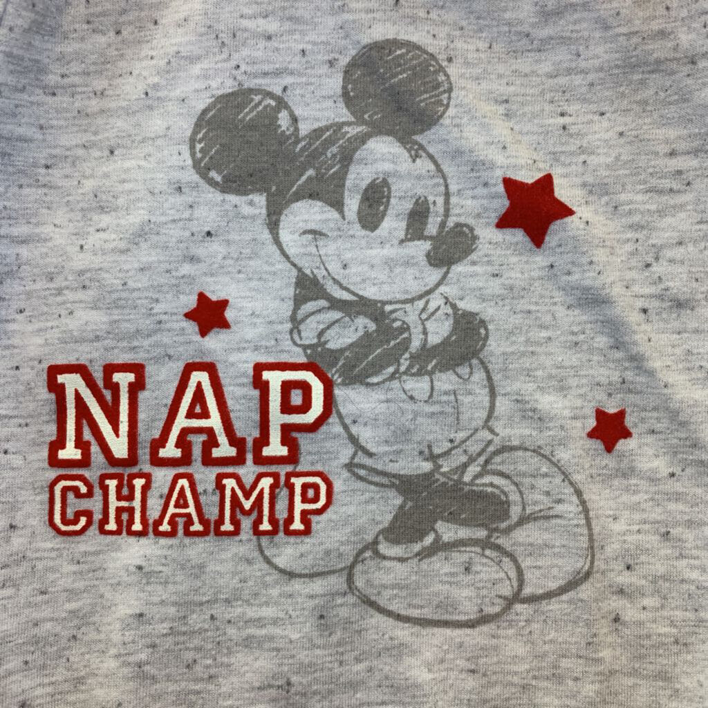 Onesie Long Sleeve Mickey Nap Champ