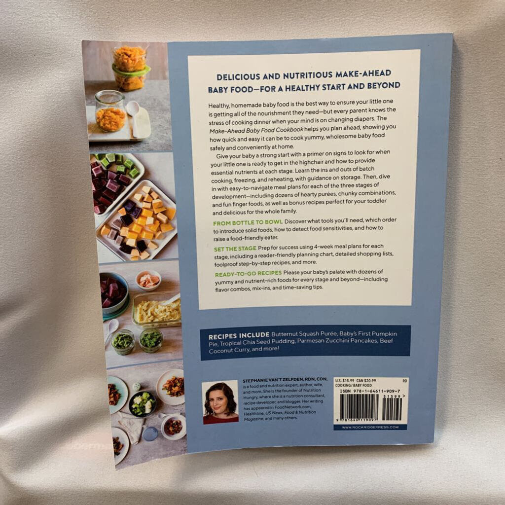 Make-Ahead Baby Food Cookbook