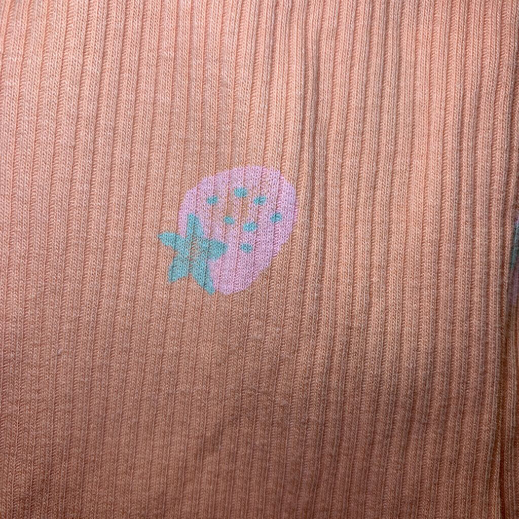 Pants Leggings Ribbed Strawberry