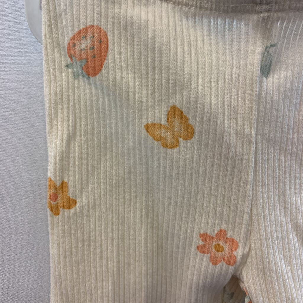 Pants Leggings Ribbed Fruity Butterfly