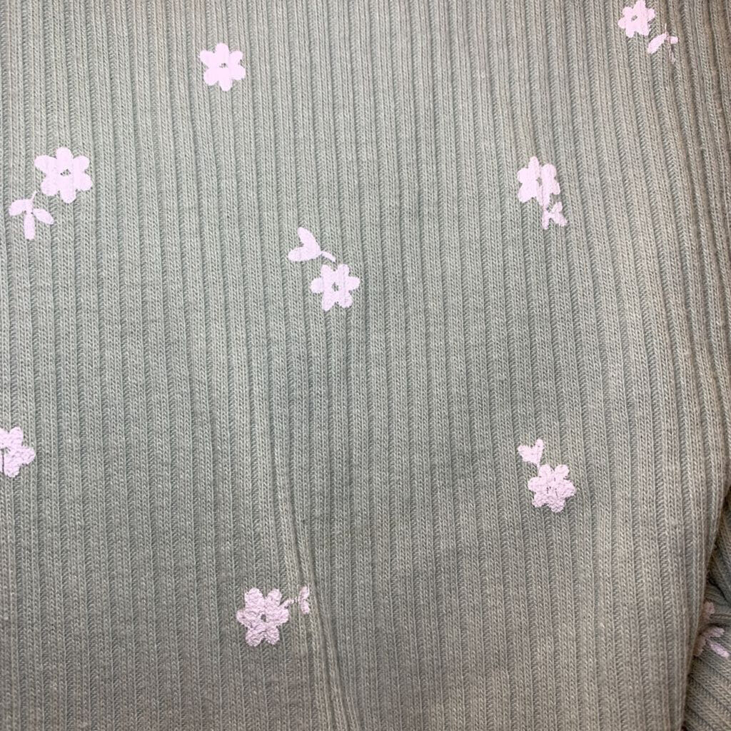 Pants Leggings Ribbed Floral Small