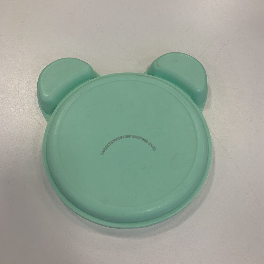 Plate Silicone Suction 3 Sections Panda