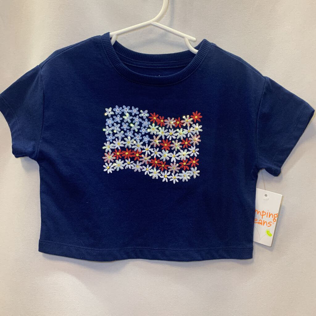 Shirt: American Flag Flowers