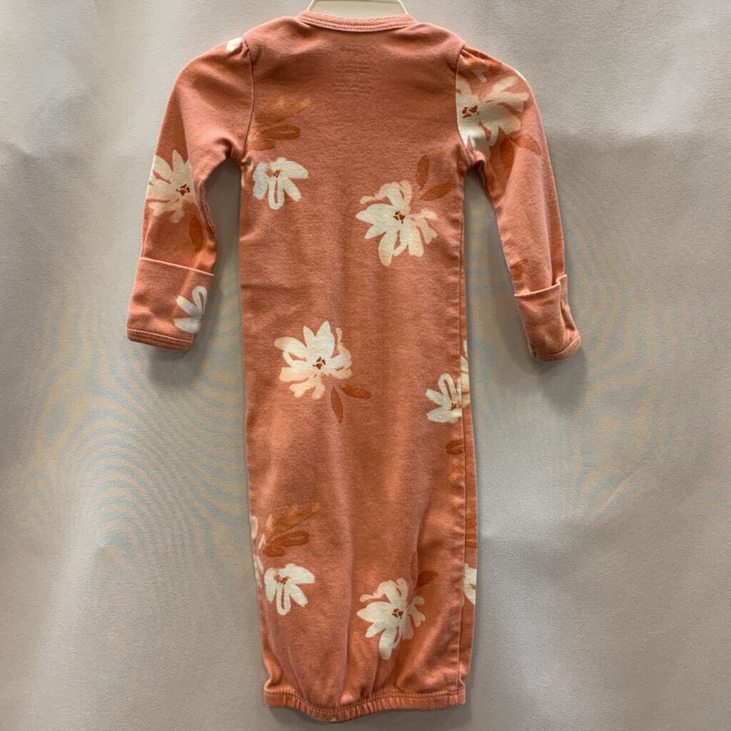 Sleeper Gown Long Sleeve Flower