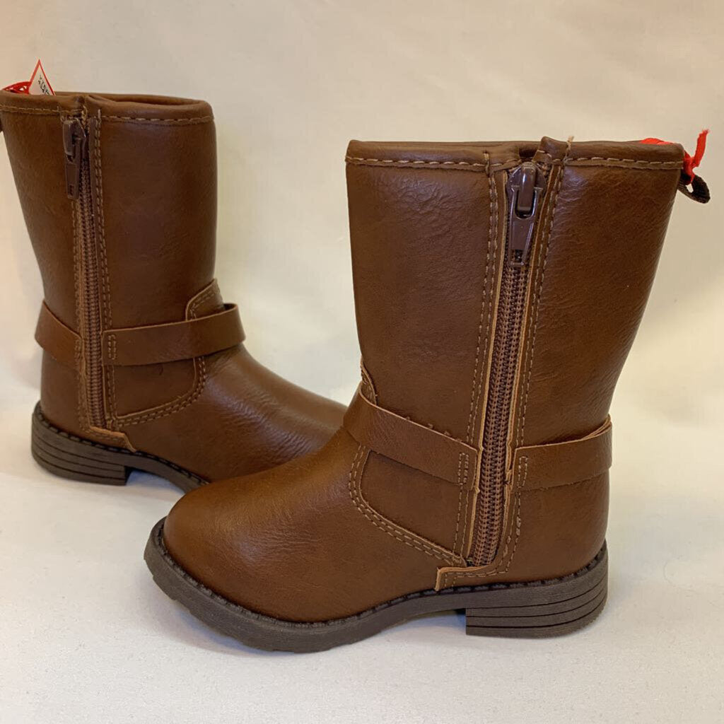 Shoes: Zip Boots with Buckle