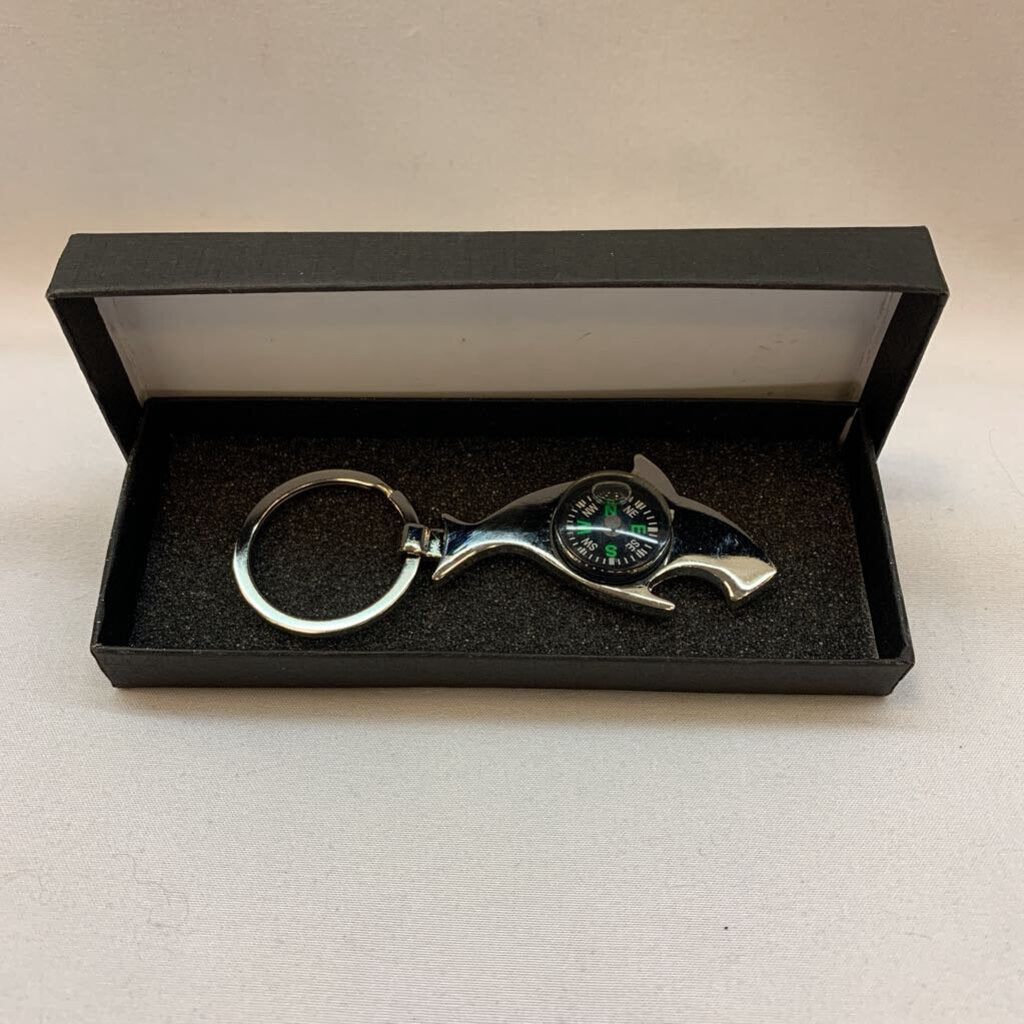 Keychain Compass with Bottle Opener