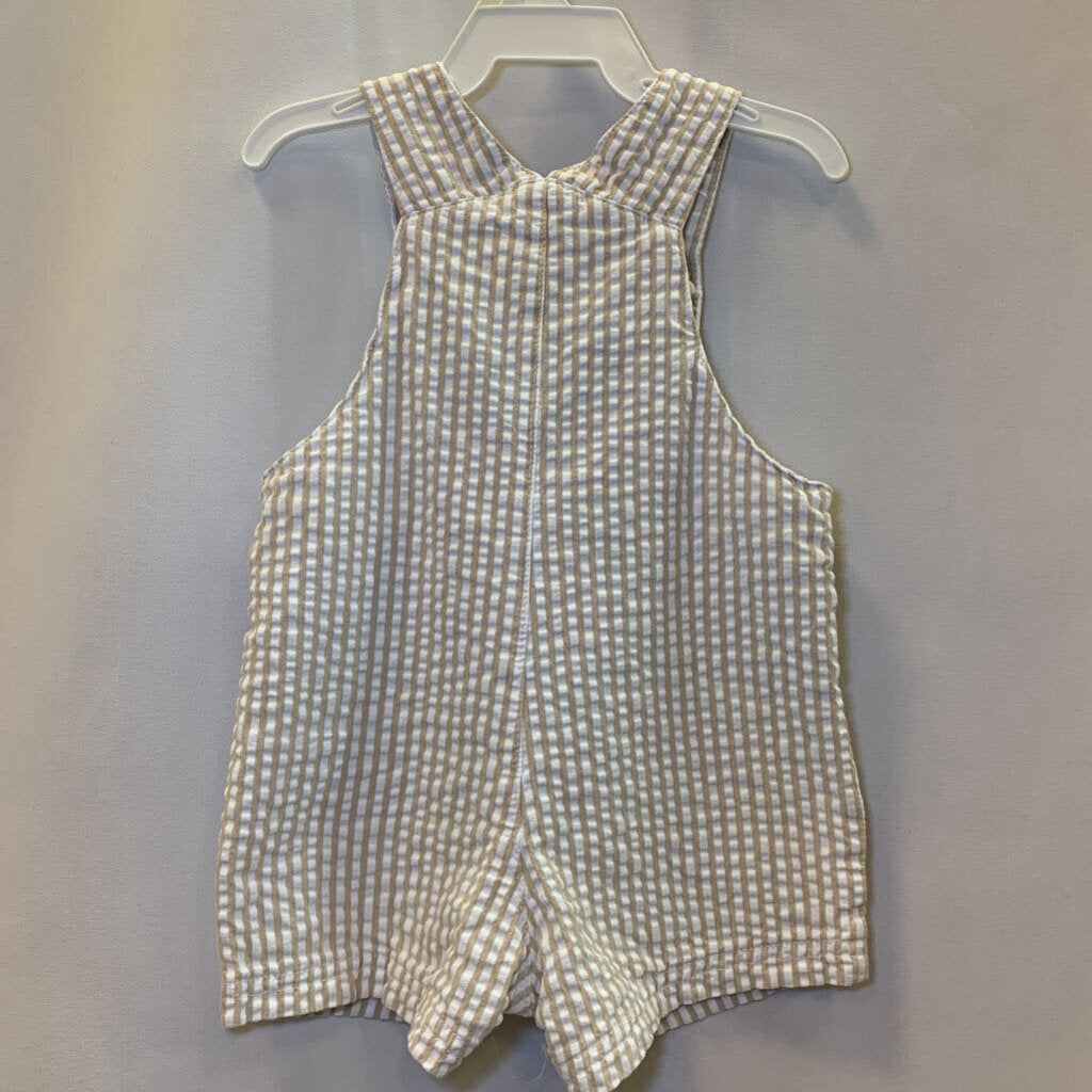 Shorts: Overalls Striped Dog