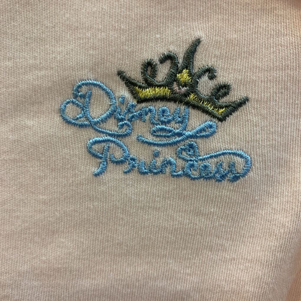 Embroidered Onesie Long Sleeve Princess