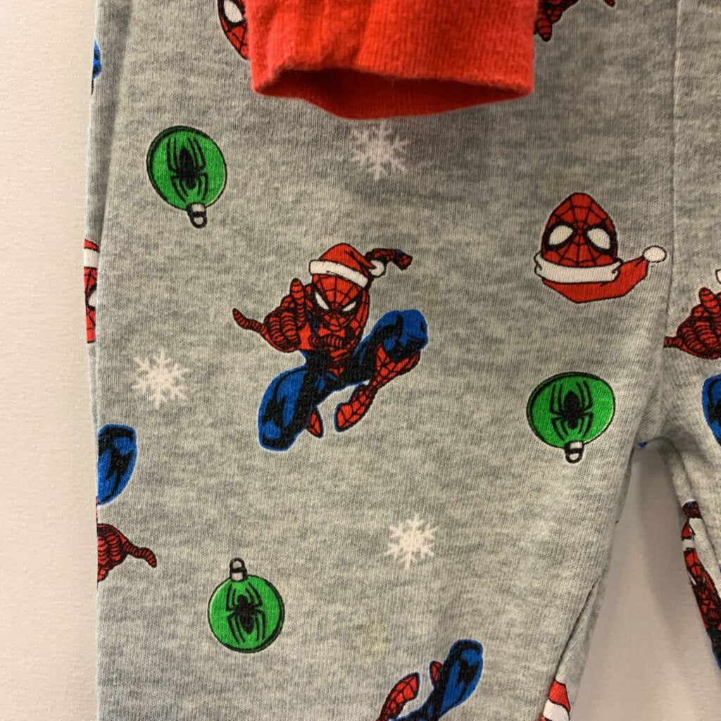 2 Pc Sleeper: Long Sleeve Spiderman Christmas
