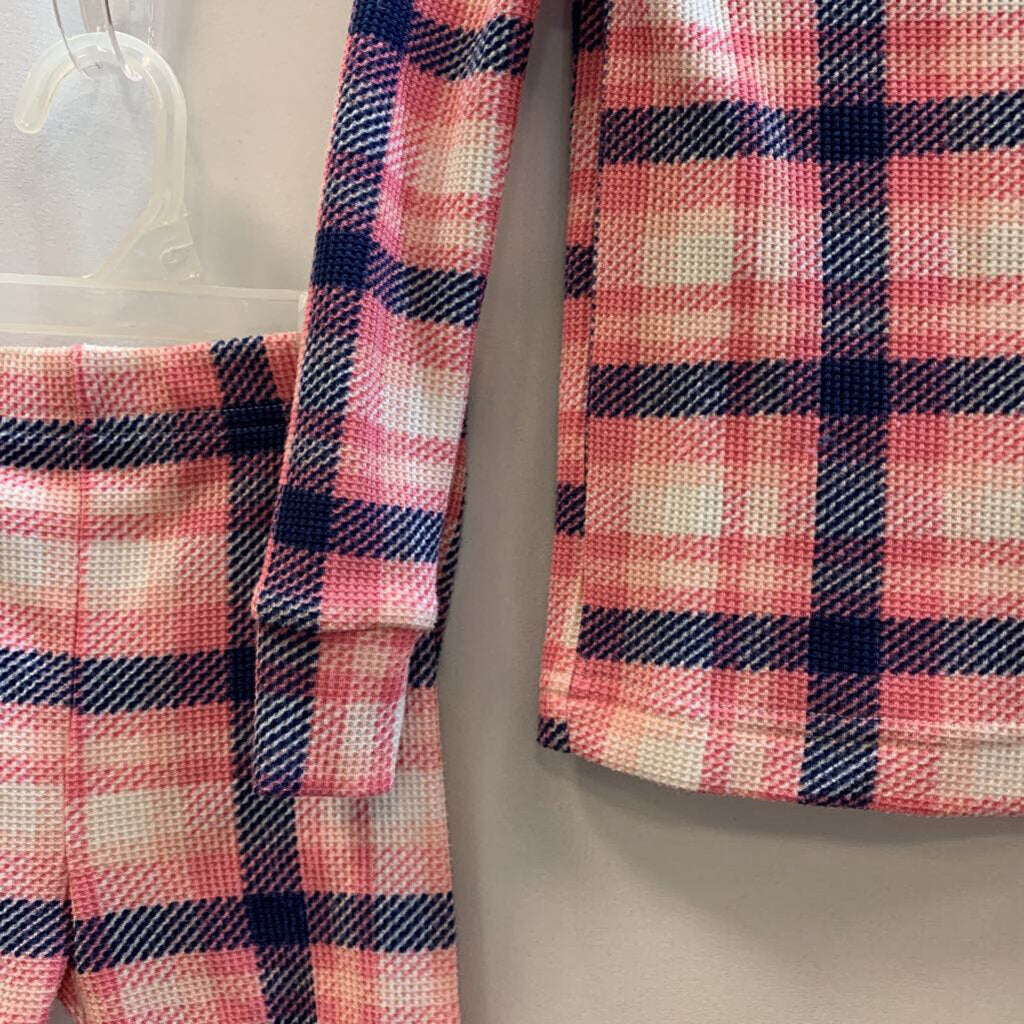2 Pc Sleeper: Plaid Long Sleeve Set