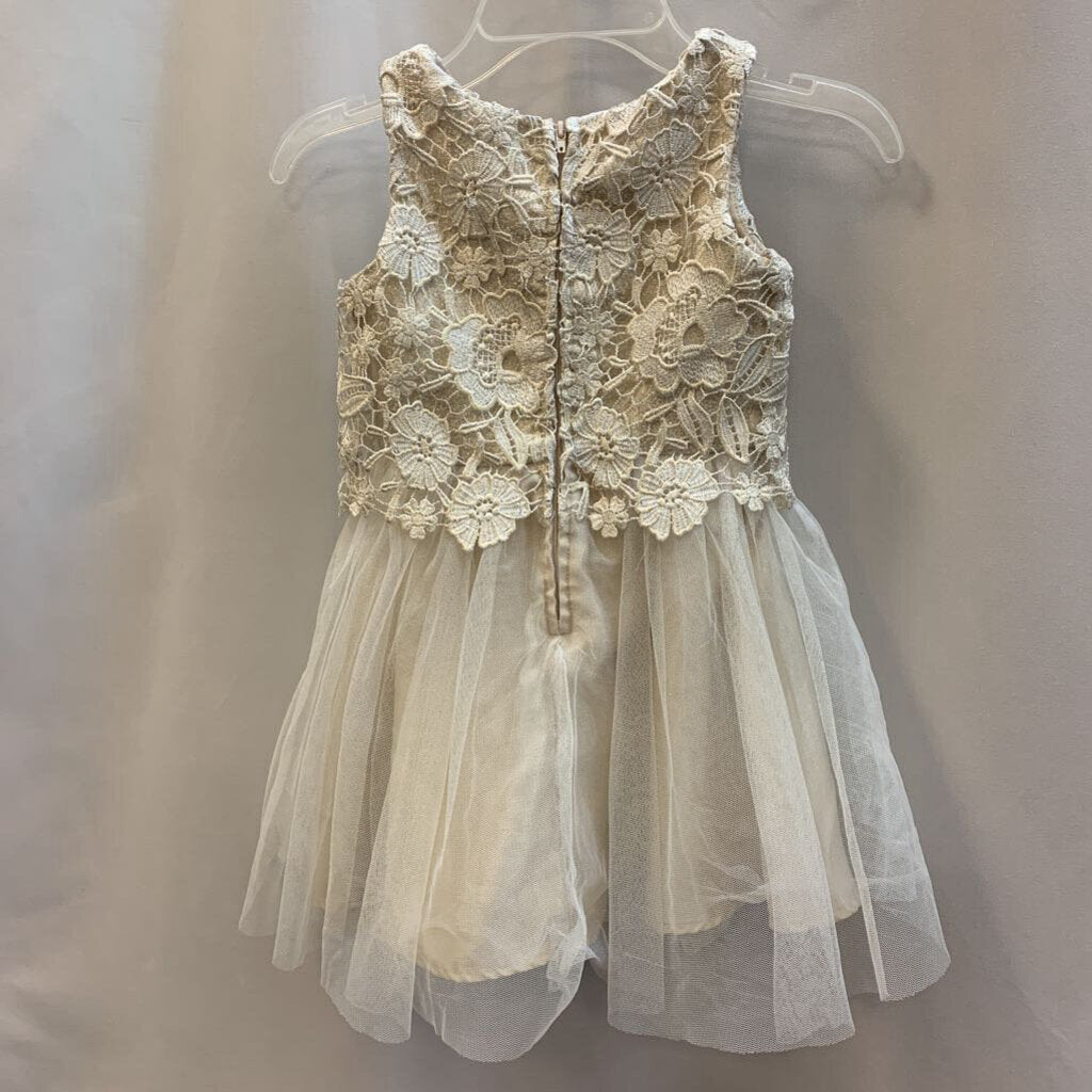 Dress: Tank Top Floral Overlay