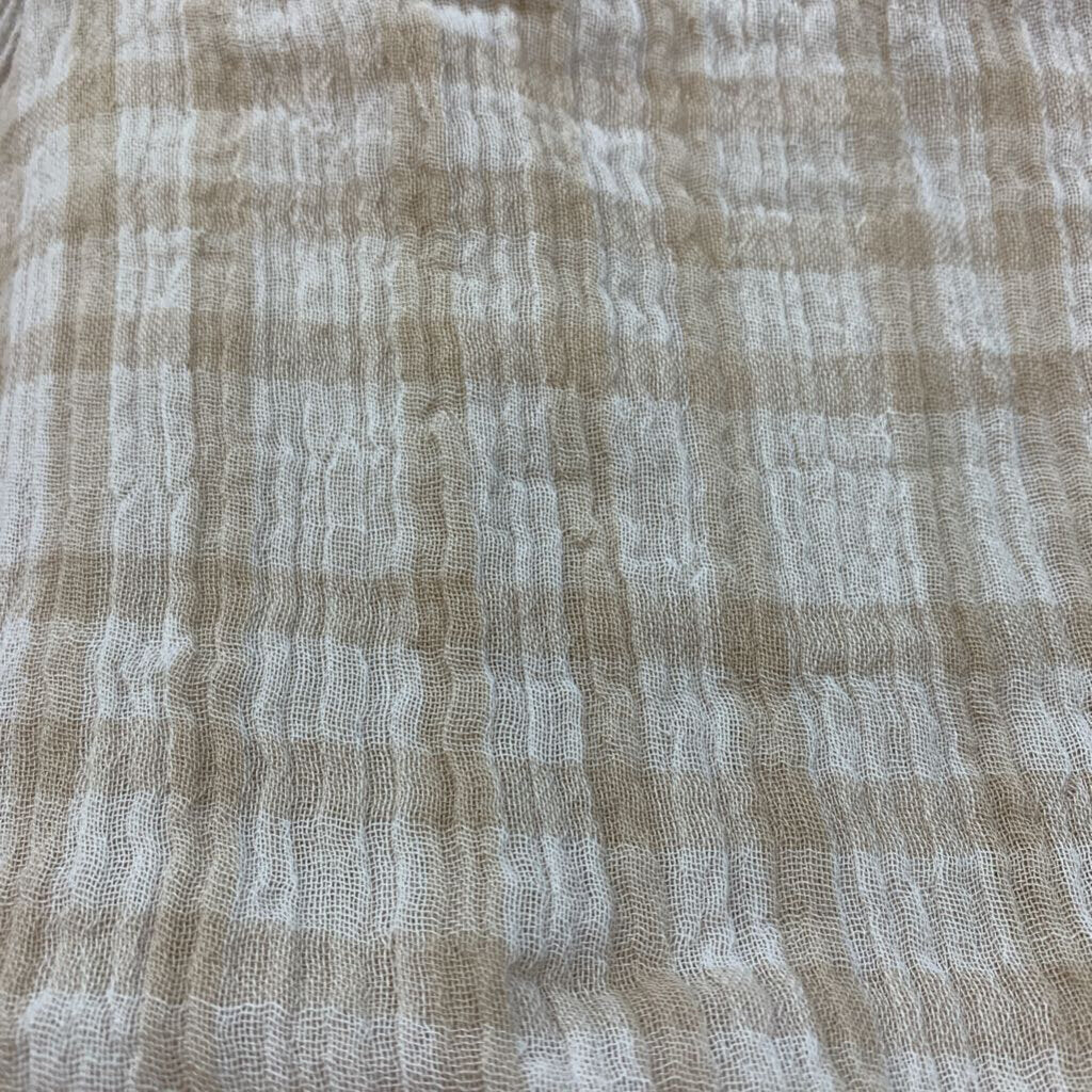 Shirt: Long Sleeve Plaid Cotton Popover