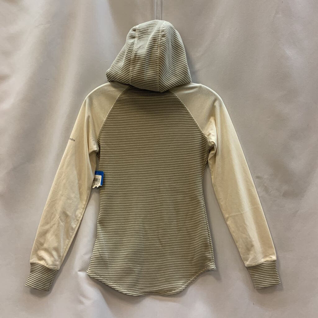 Hoodie: Waffle Knit Stripe with Neck