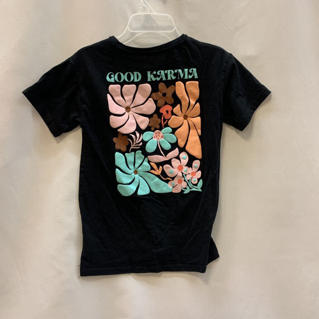 Shirt: Short Sleeve Good Karma Flowers