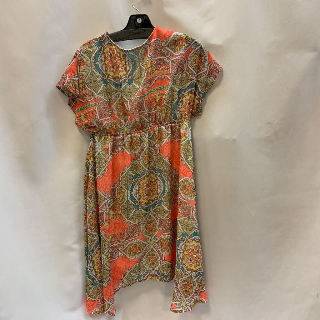 Dress: Damask Sheer Asymmetrical