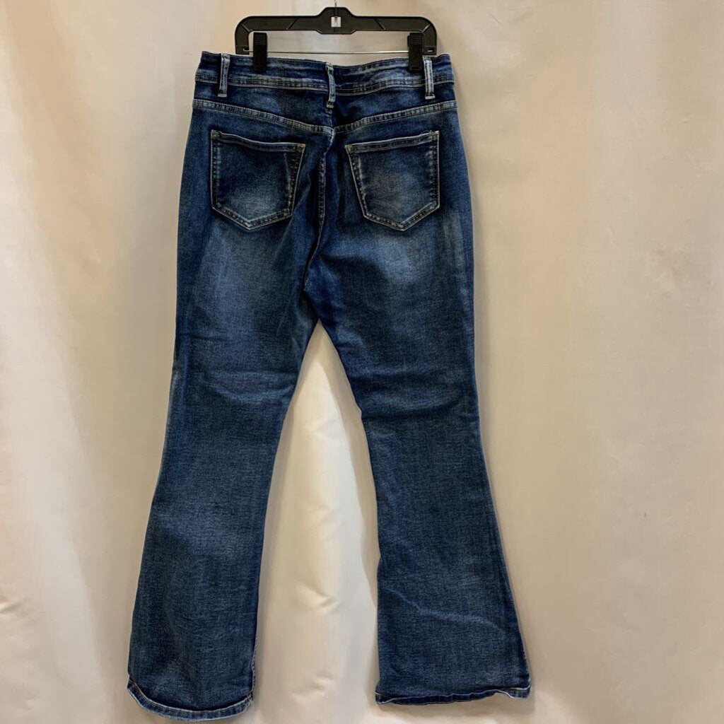 Pants: Flare Denim
