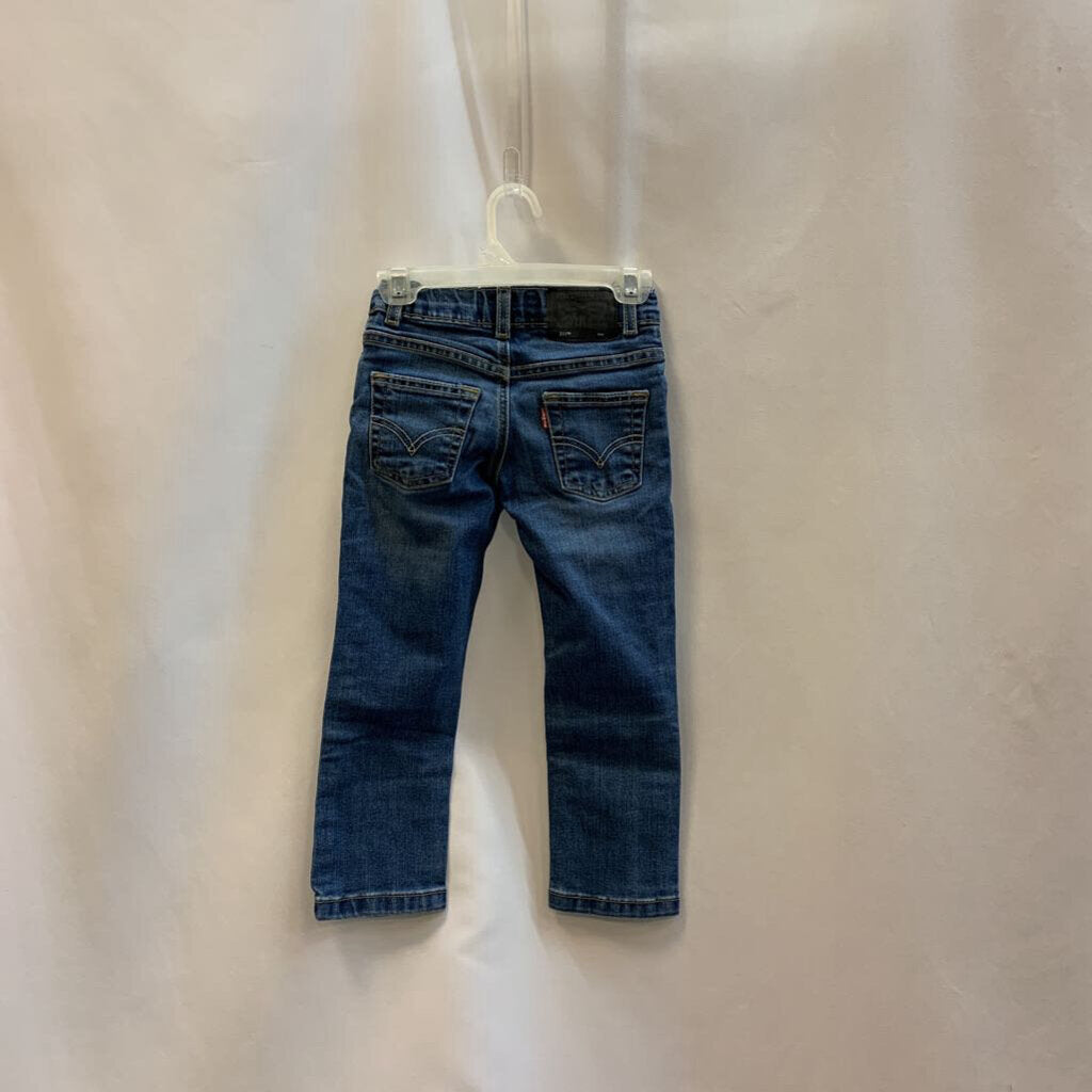 Pants: Straight Stretch Adjustable Denim