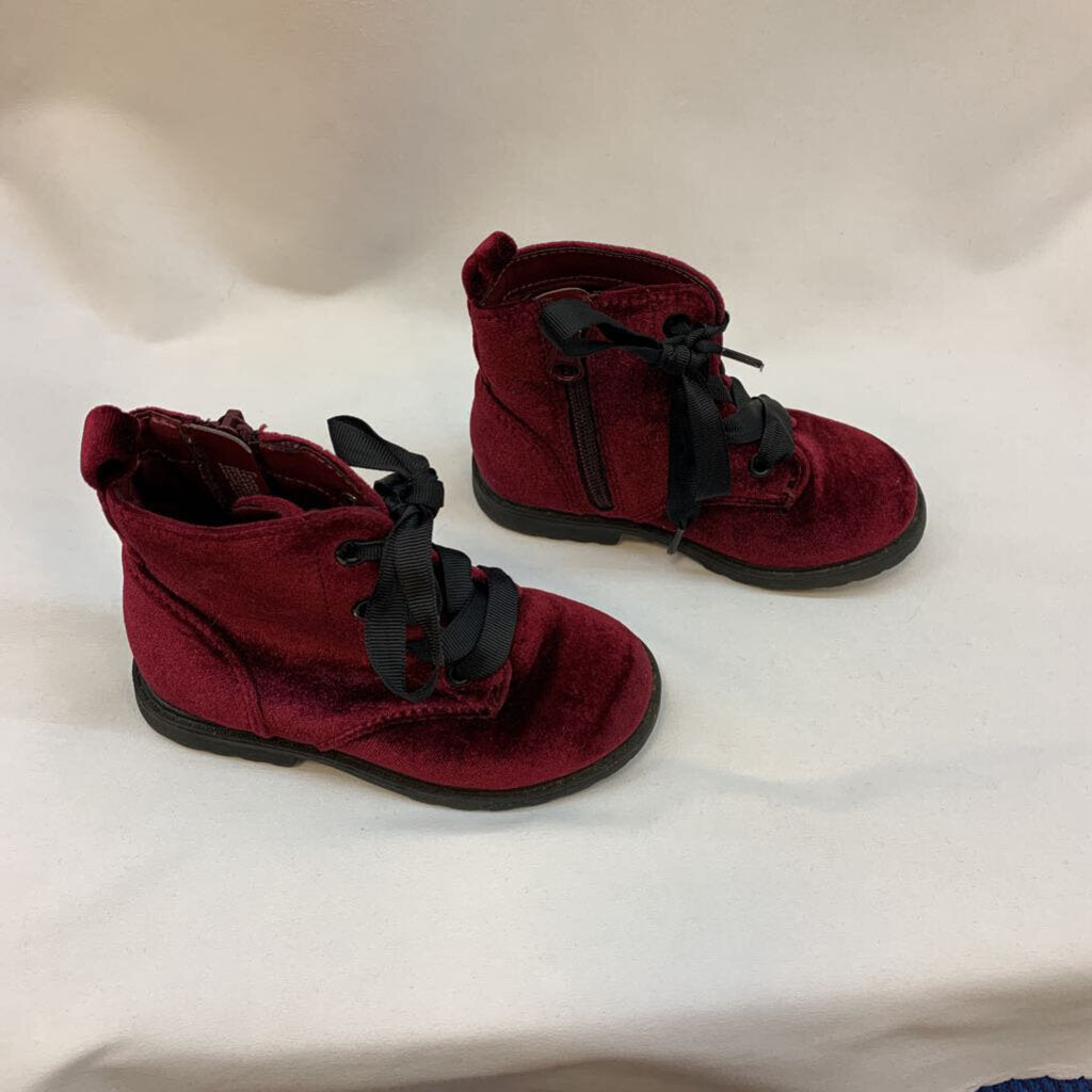 Shoes: Boots Zip Side Velvet Giovanna