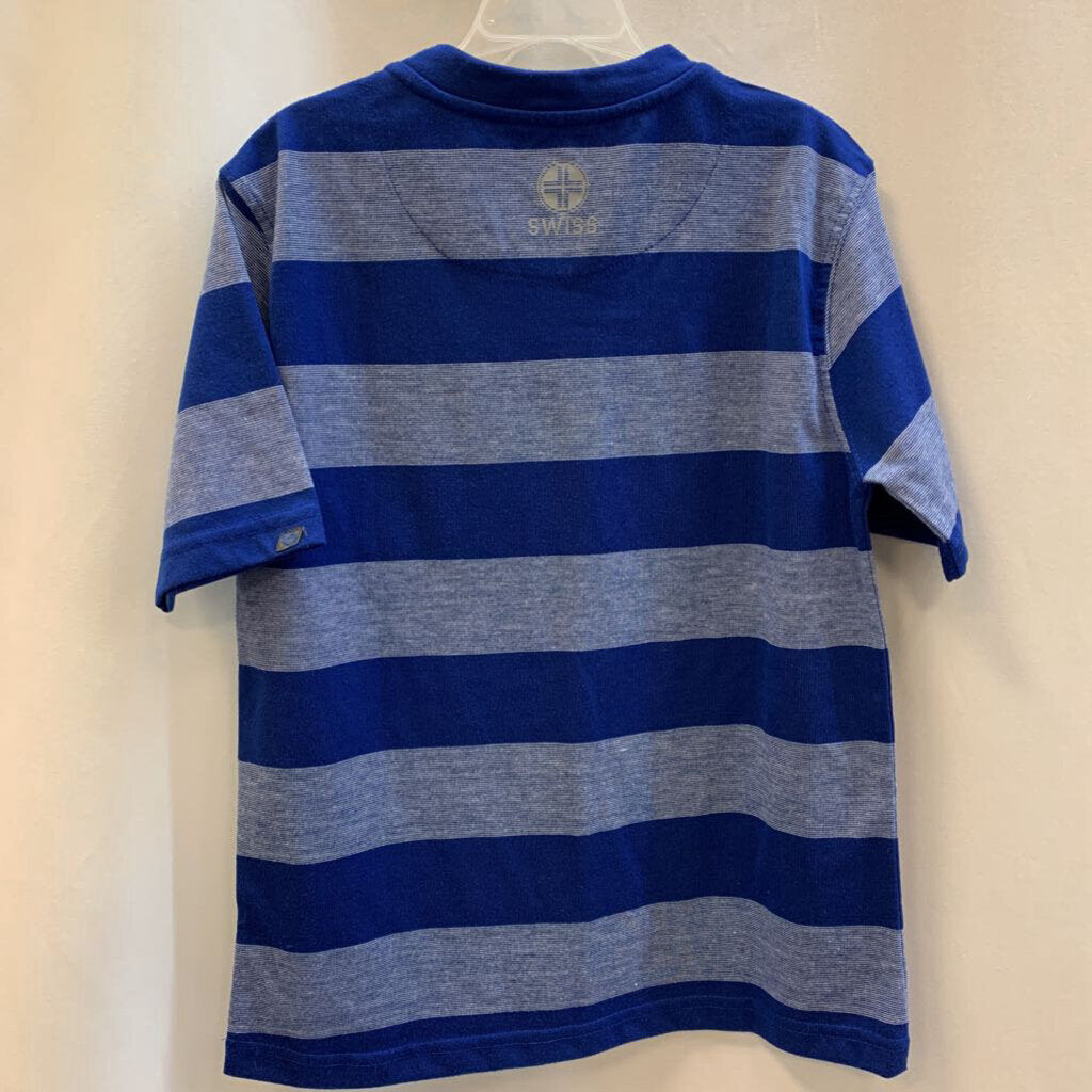 Shirt: Short Sleeve Stripe Henley