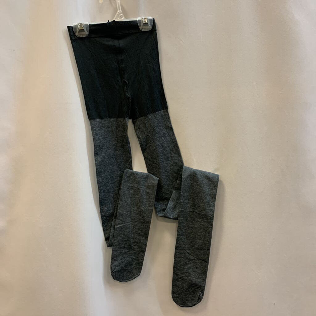Heather Tights with Black Top