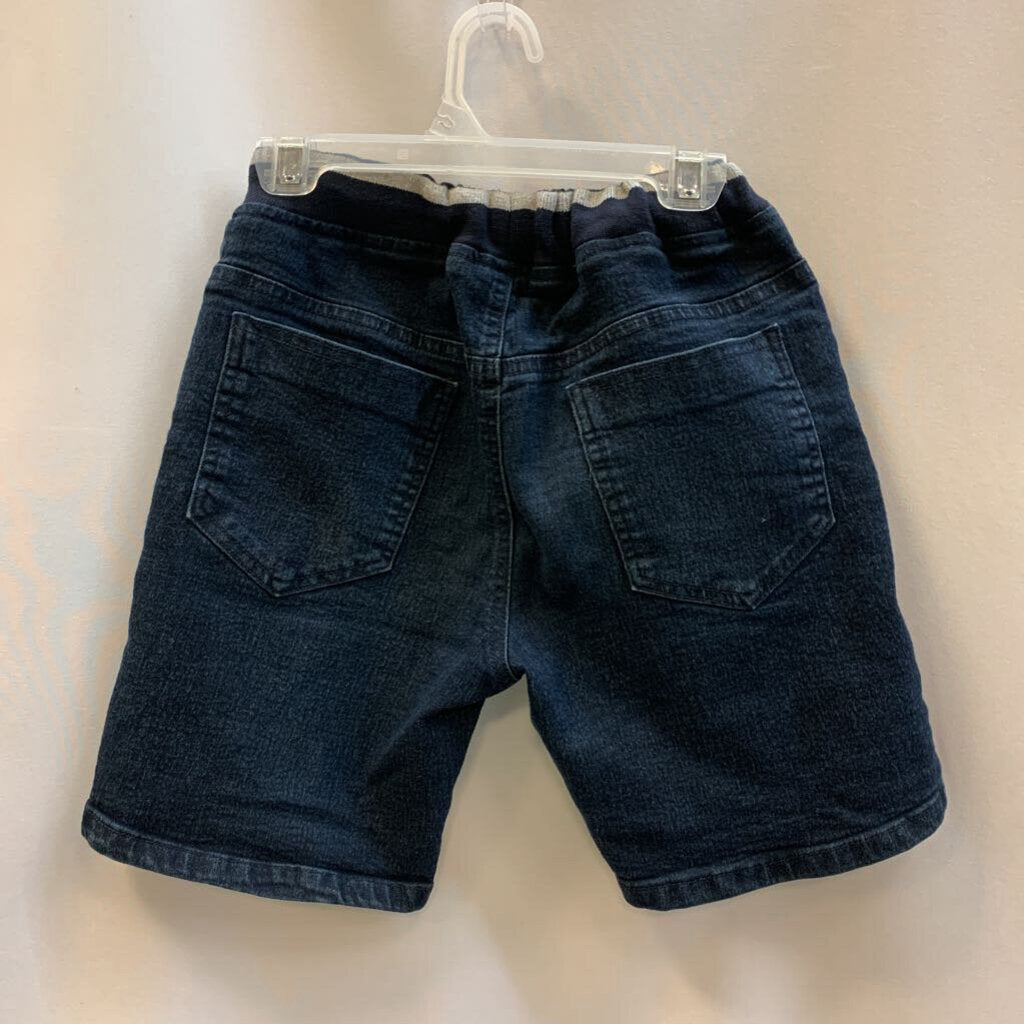 Shorts: Dark Wash Stretch Waist Jean