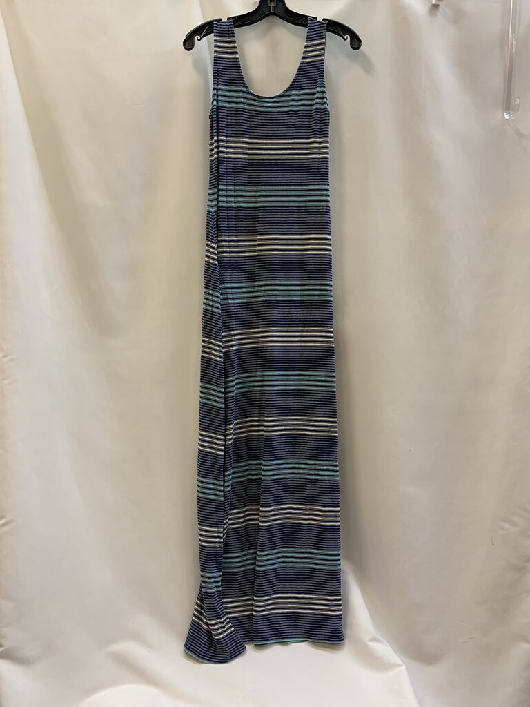 Dress: Sleeveless Stripe Long Maxi