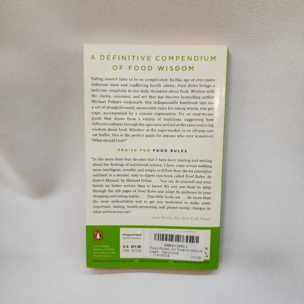 Food Rules An Eater's Manual