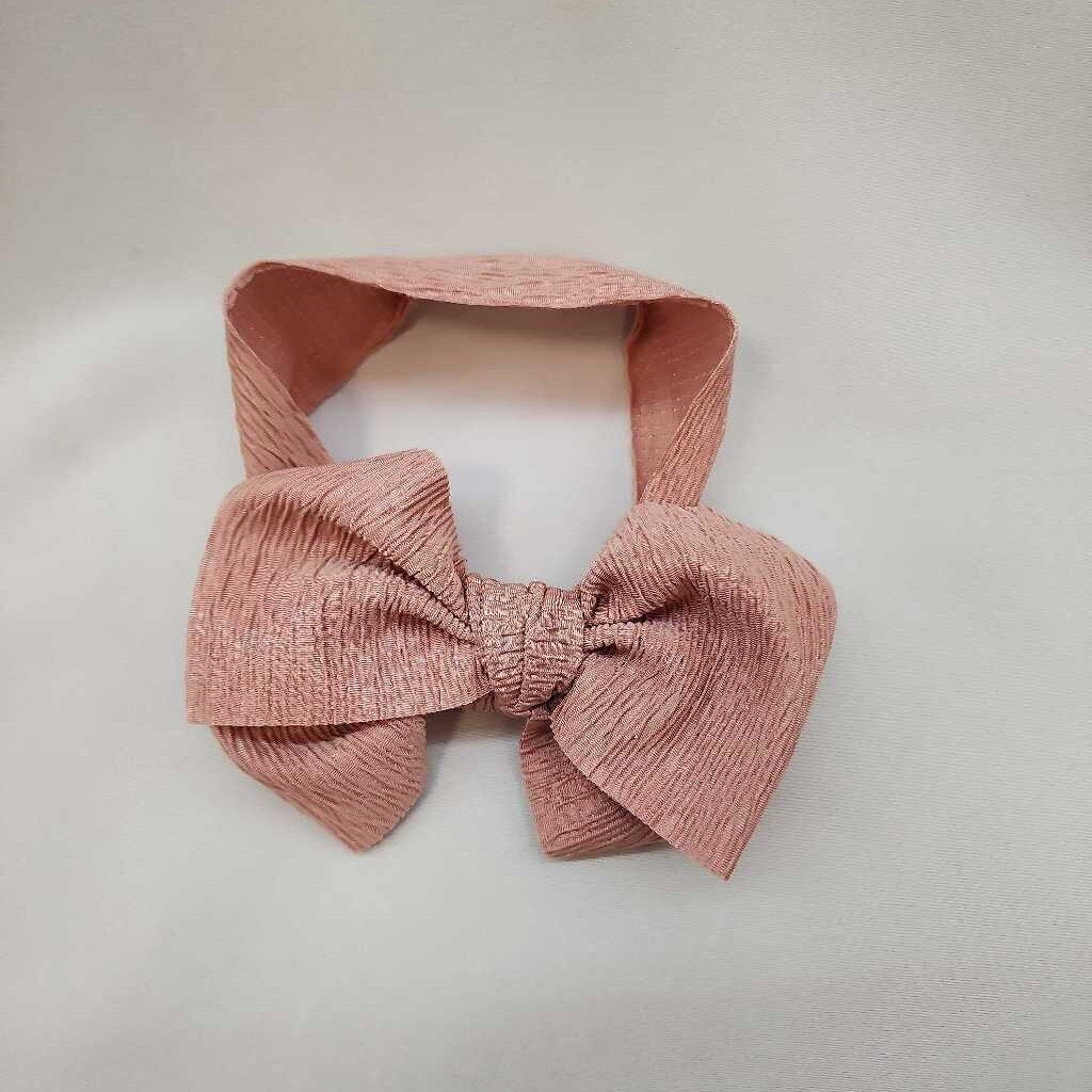 Solid Rose Headband with Bow