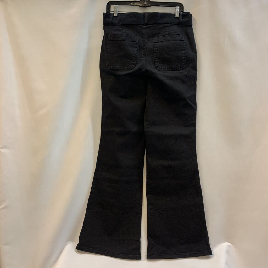 Pants: Belted Flare Leg