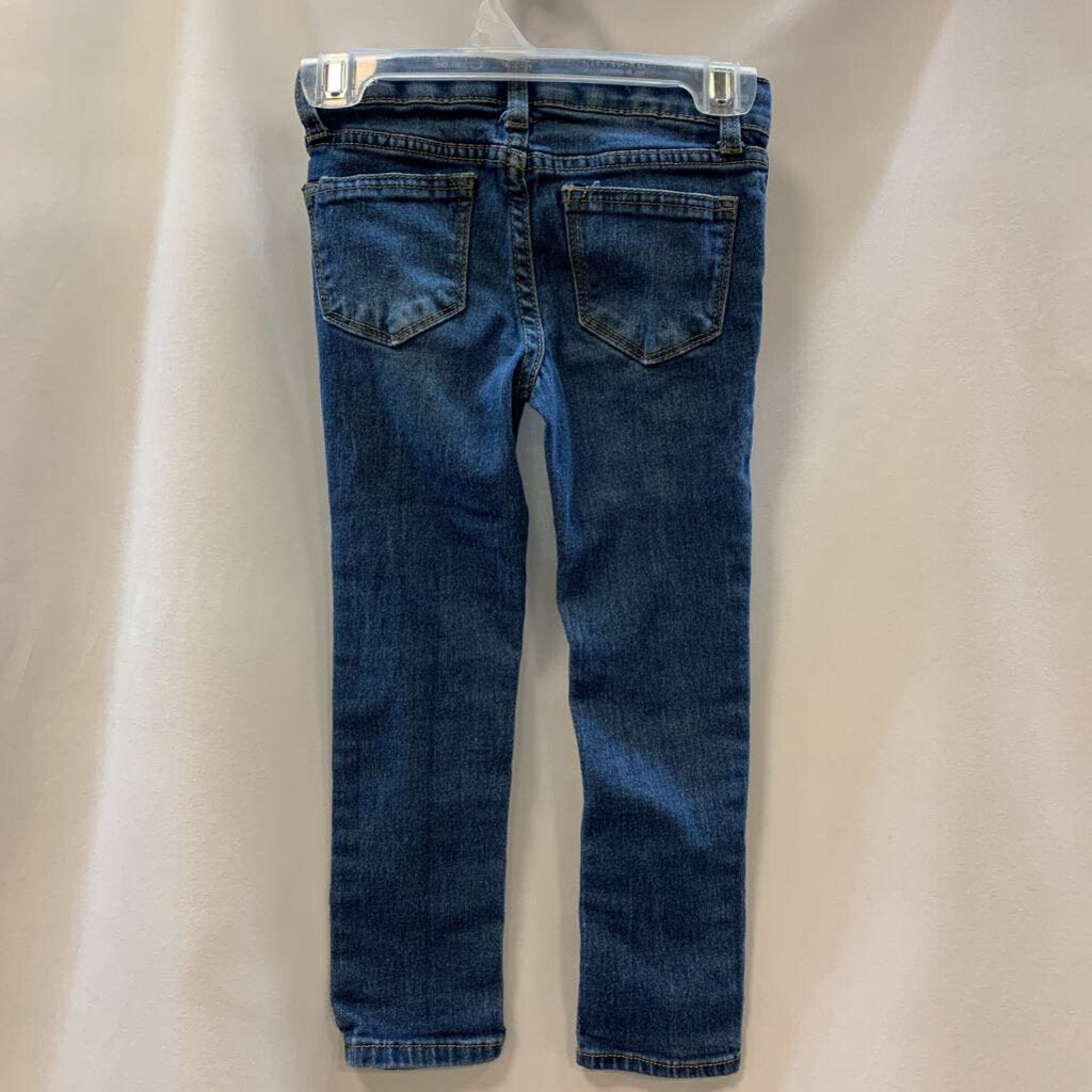 Pants: Skinny Leg Medium Wash Jeans