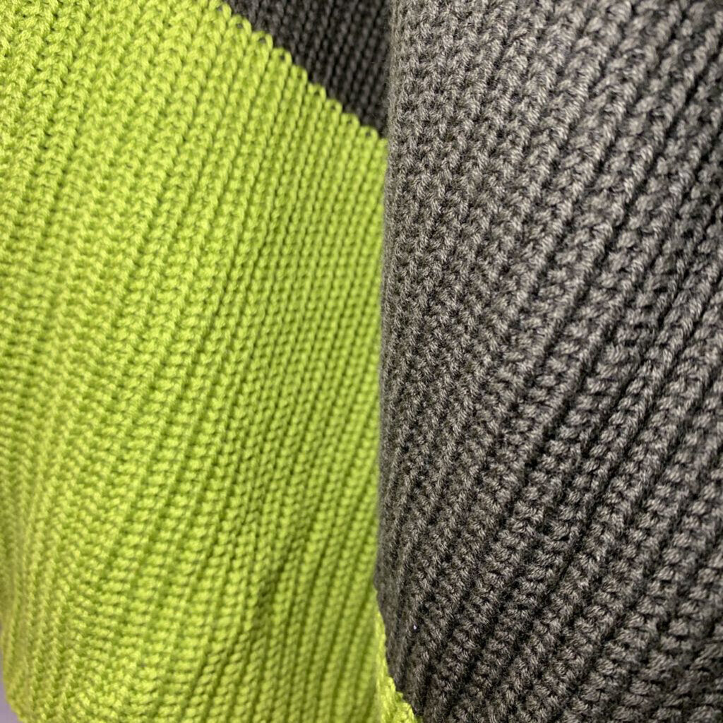 Cardigan: Color Block Blanket Sweater