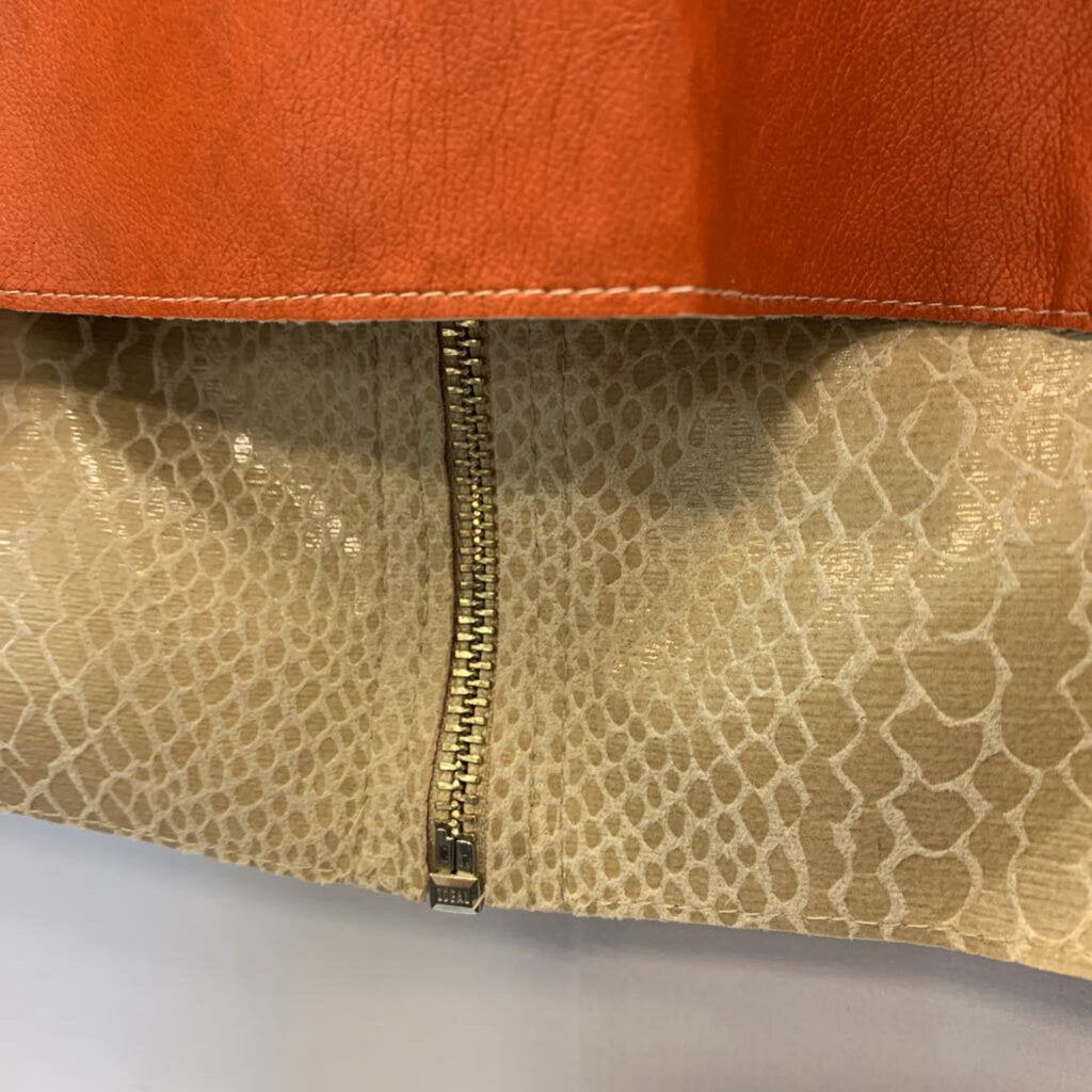 Jacket: Faux Leather Reversible Snake Skin